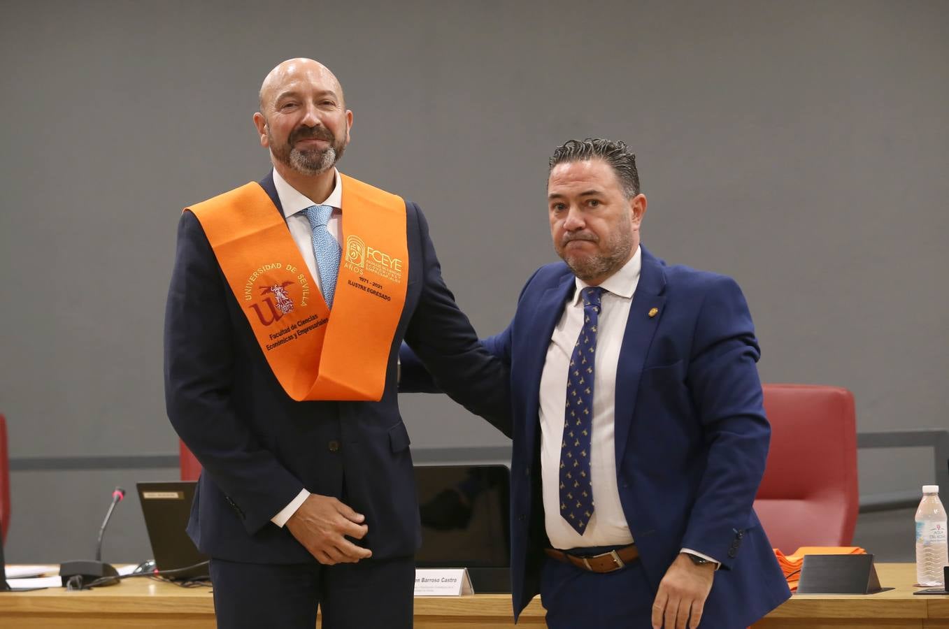 Acto de homenaje a los egresados ilustres de la facultad de Económicas y Empresariales de Sevilla. ROCÍO RUZ