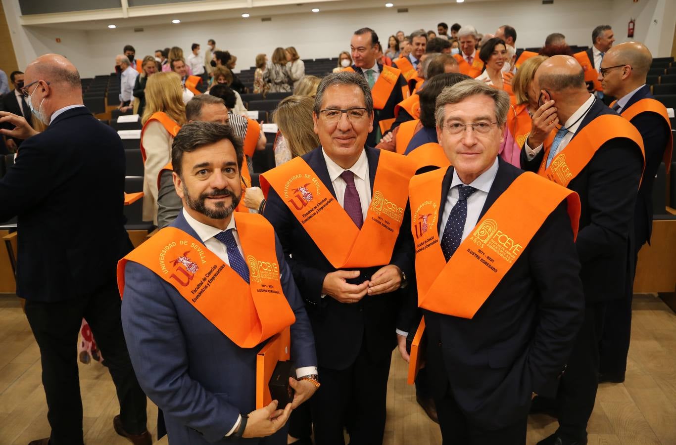 Acto de homenaje a los egresados ilustres de la facultad de Económicas y Empresariales de Sevilla. ROCÍO RUZ