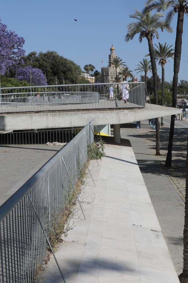 La maleza abunda en las principales zonas turísticas de la ciudad. RAÚL DOBLADO