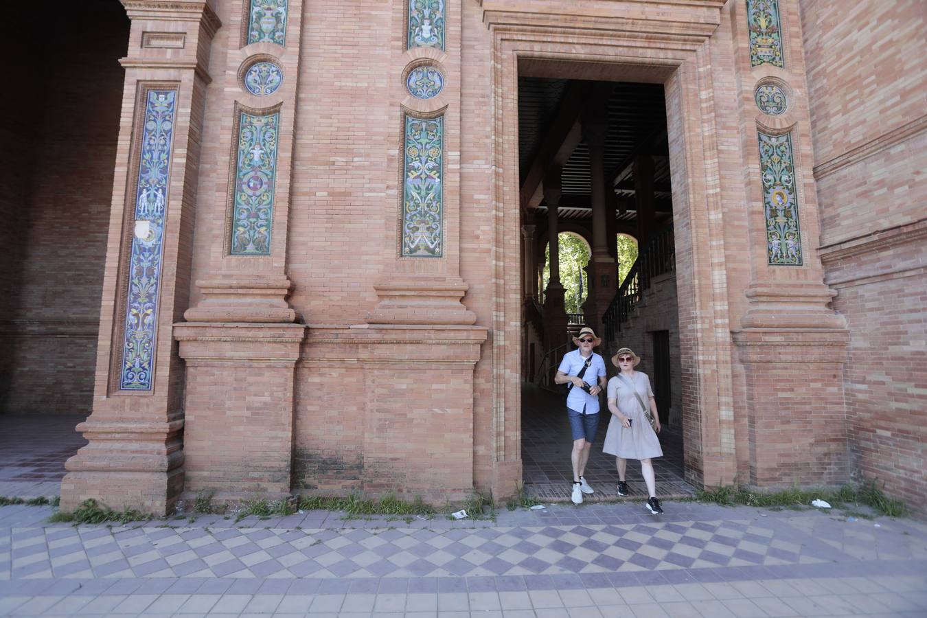 La maleza abunda en las principales zonas turísticas de la ciudad. RAÚL DOBLADO