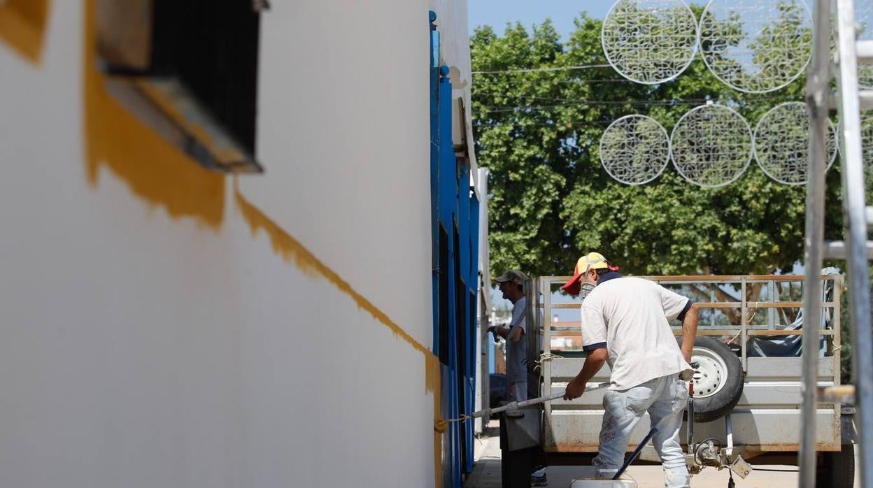 Los preparativos de la Feria de Córdoba, en imágenes