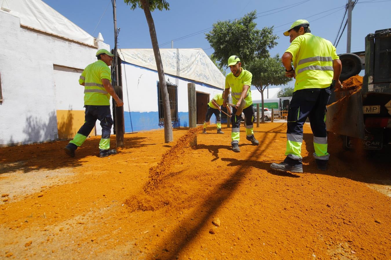 Los preparativos de la Feria de Córdoba, en imágenes