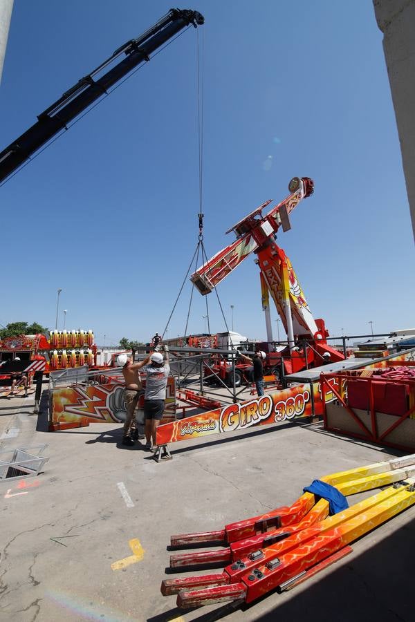 Los preparativos de la Feria de Córdoba, en imágenes