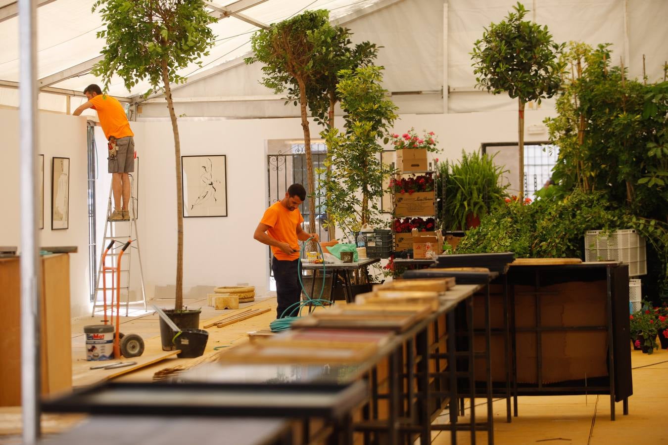 Los preparativos de la Feria de Córdoba, en imágenes