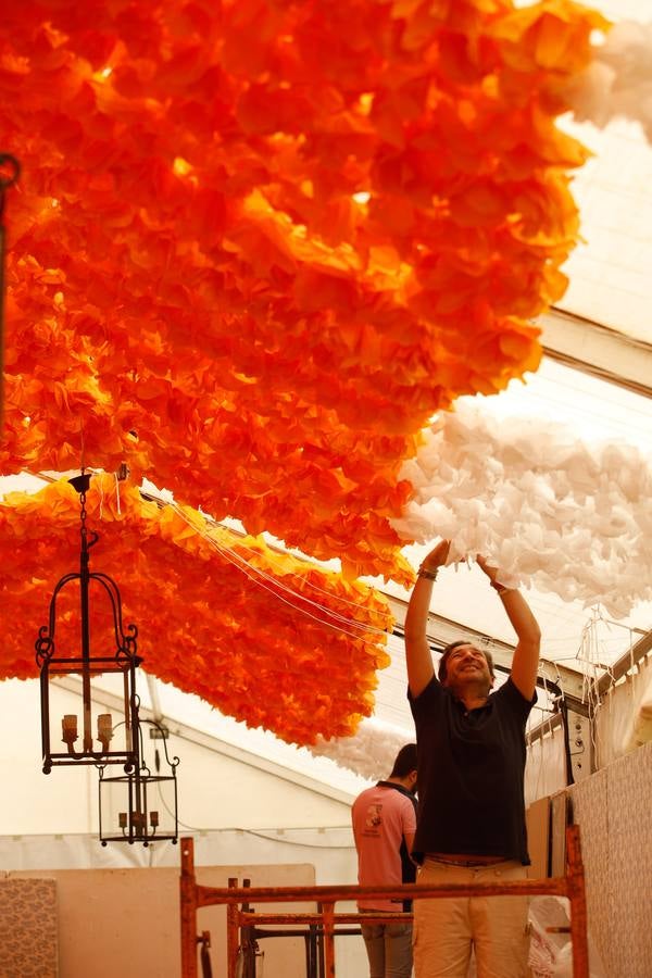 Los preparativos de la Feria de Córdoba, en imágenes