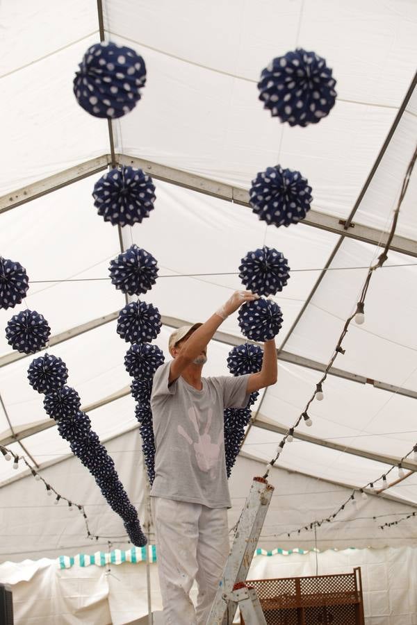 Los preparativos de la Feria de Córdoba, en imágenes