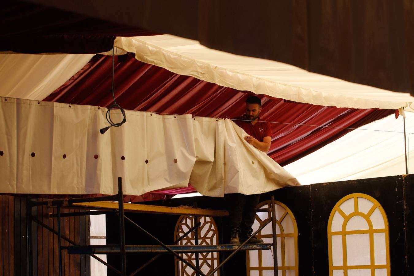 Los preparativos de la Feria de Córdoba, en imágenes