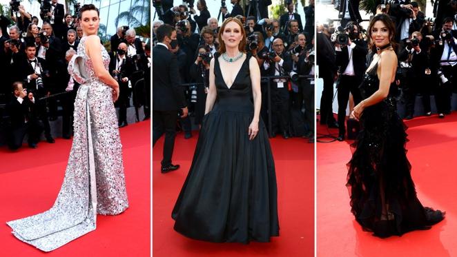 El glamour vuelve a Cannes. El paseo de La Croisette se convertirá hasta el próximo 27 de mayo en el epicentro de todas las miradas, dirigidas al séptimo arte, y cómo no, al mundo de la moda. Porque si algo tiene el Festival de Cannes es una de las alfombras rojas más glamurosas, que en su edición número 75 además celebra una vuelta a la normalidad, sin restricciones desde la pandemia. En la gala inaugural el negro ha sido el protagonista de la mano de Eva Longoria, Julianne Moore o Rossy de Palma; pero no ha sido la única tonalidad predominante, pues los metalizados también han tenido una clara presencia. A continuación se recopilan los vestidos más destacados de la primera jornada.