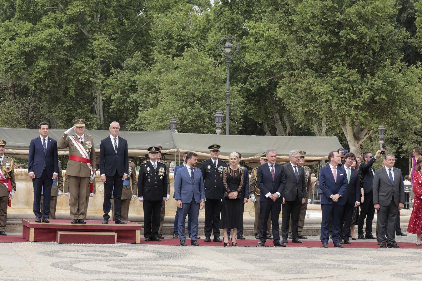 En imágenes, jura de bandera en la Plaza España