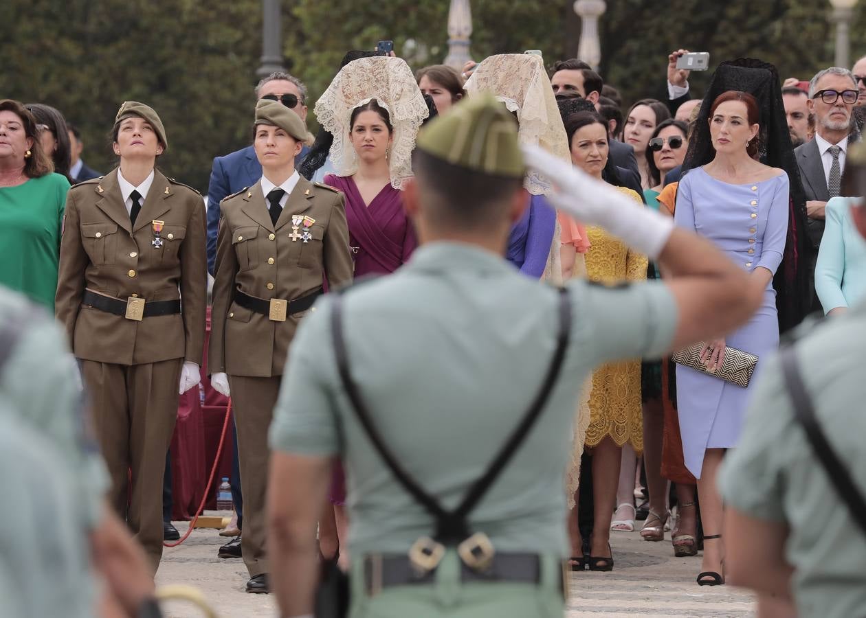 En imágenes, jura de bandera en la Plaza España