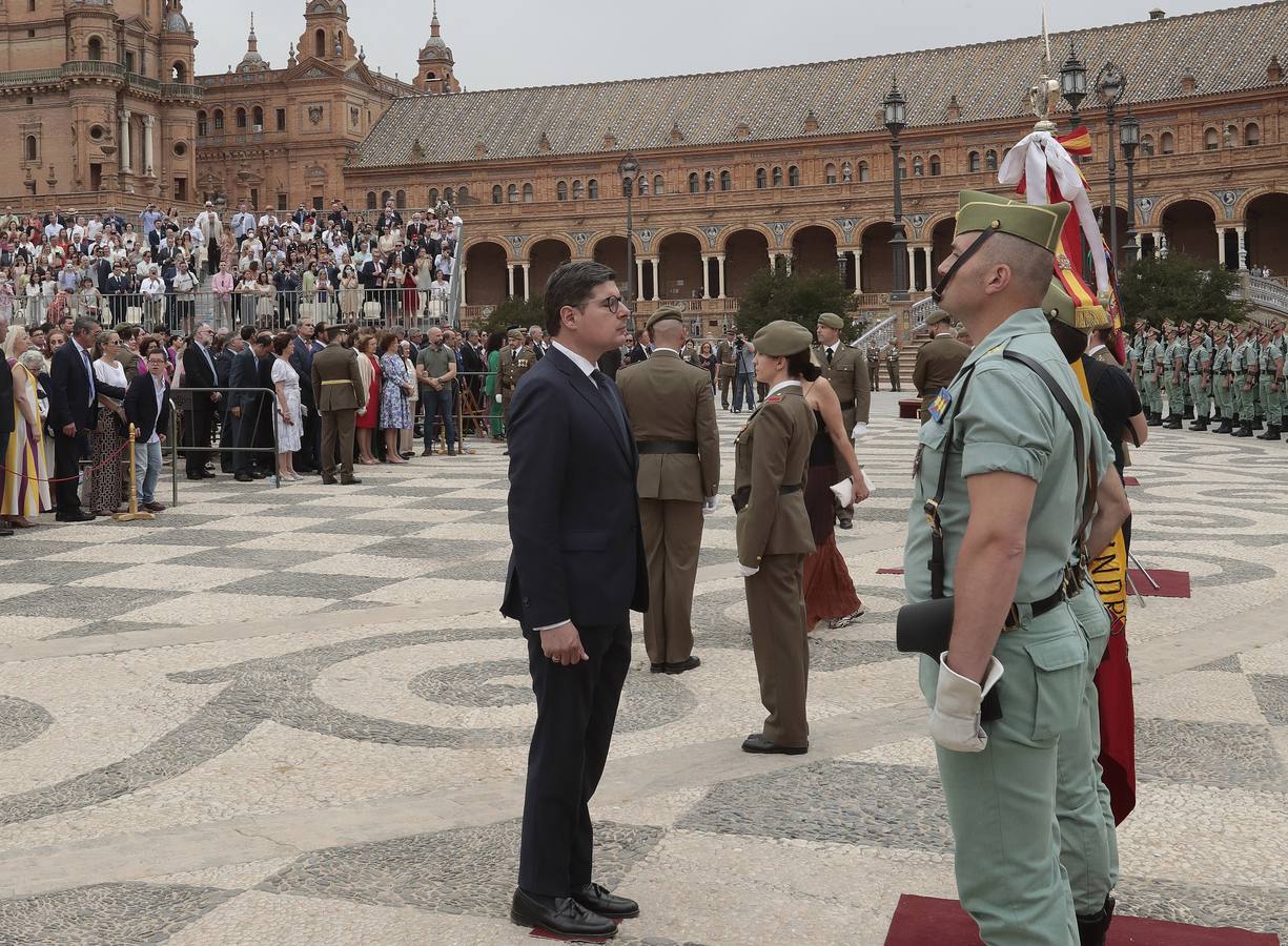 En imágenes, jura de bandera en la Plaza España