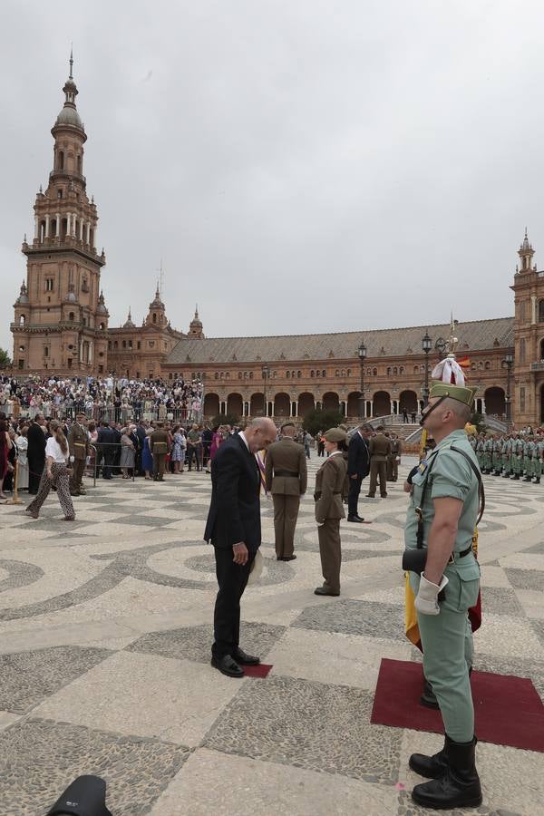 En imágenes, jura de bandera en la Plaza España