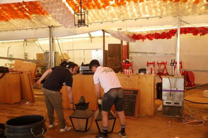 El desmontaje de la Feria de Córdoba, en imágenes