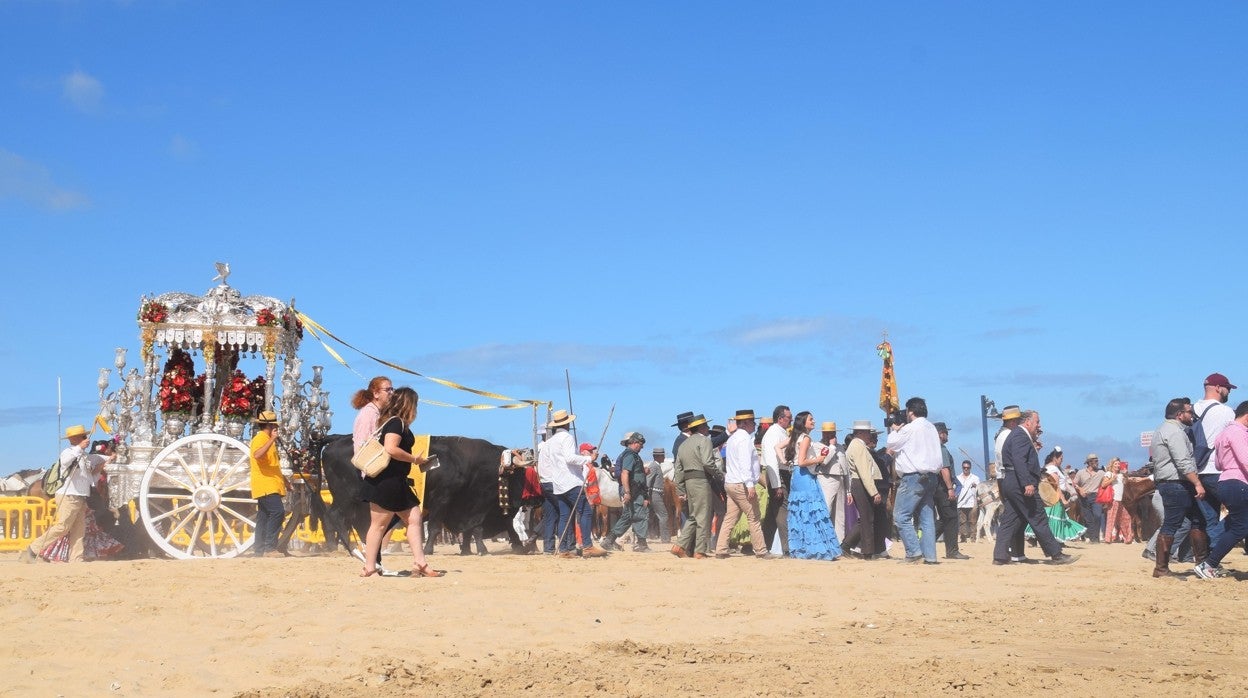 Los caminos de Doñana acogen ya el paso de los romeros de Sanlúcar