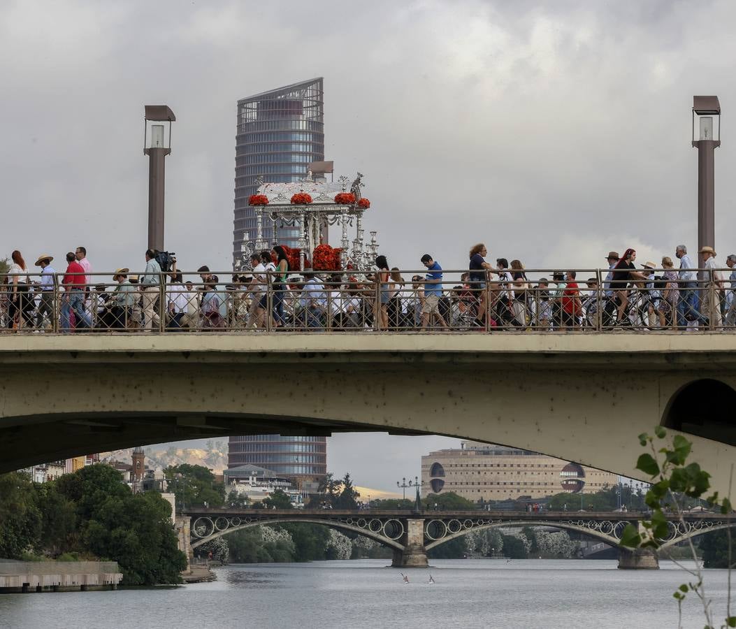 Salida de la hermandad de Sevilla hacia el Rocío