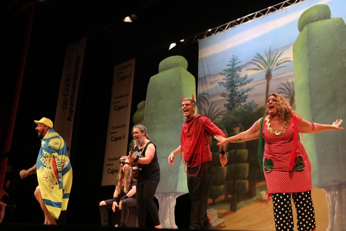 Fotos: Cuarteto &#039;Al Edén que le den&#039; en el COAC 2022. Carnaval de Cádiz