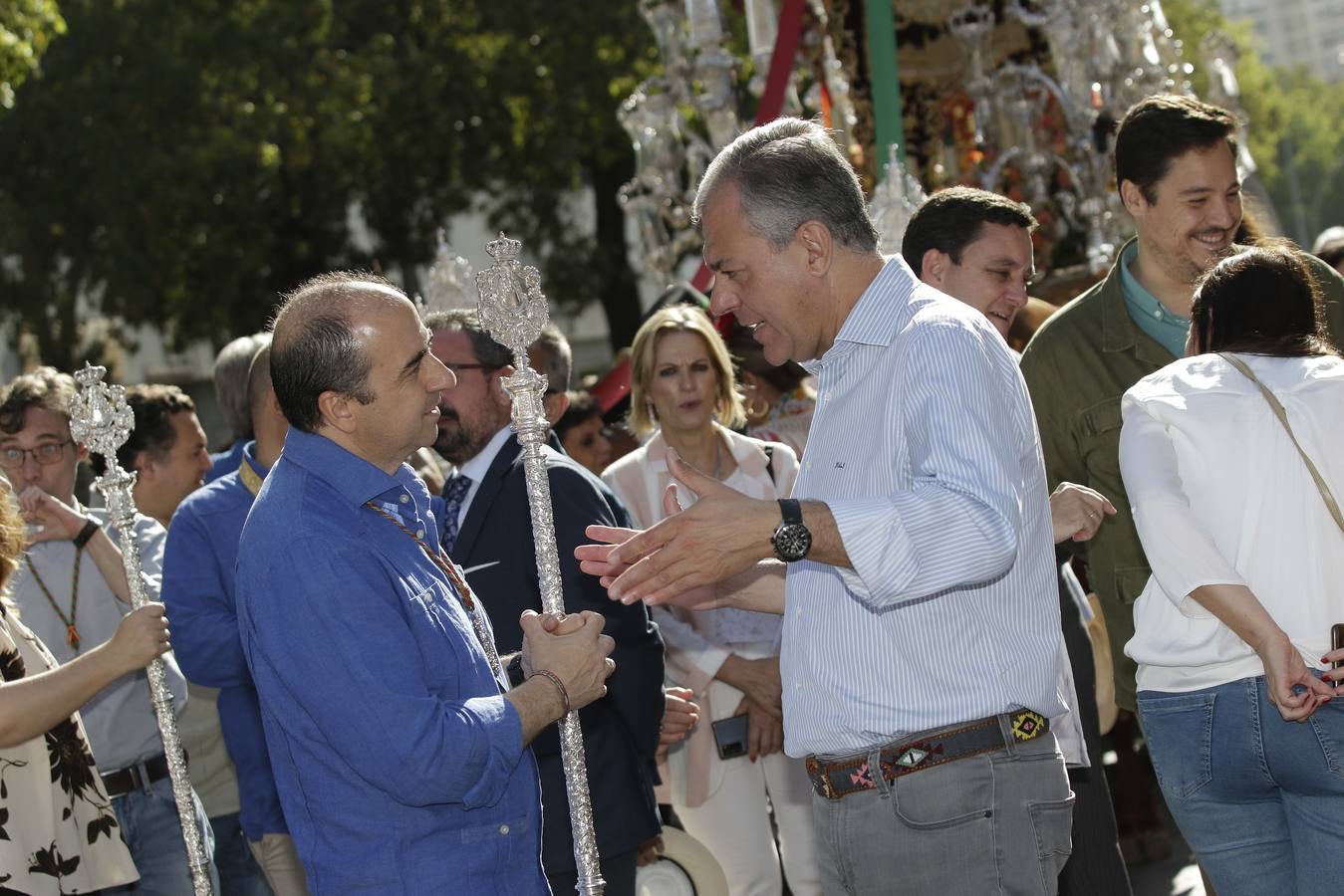 Salida de la Hermandad del Rocío de Sevilla Sur hacia la aldea almonteña