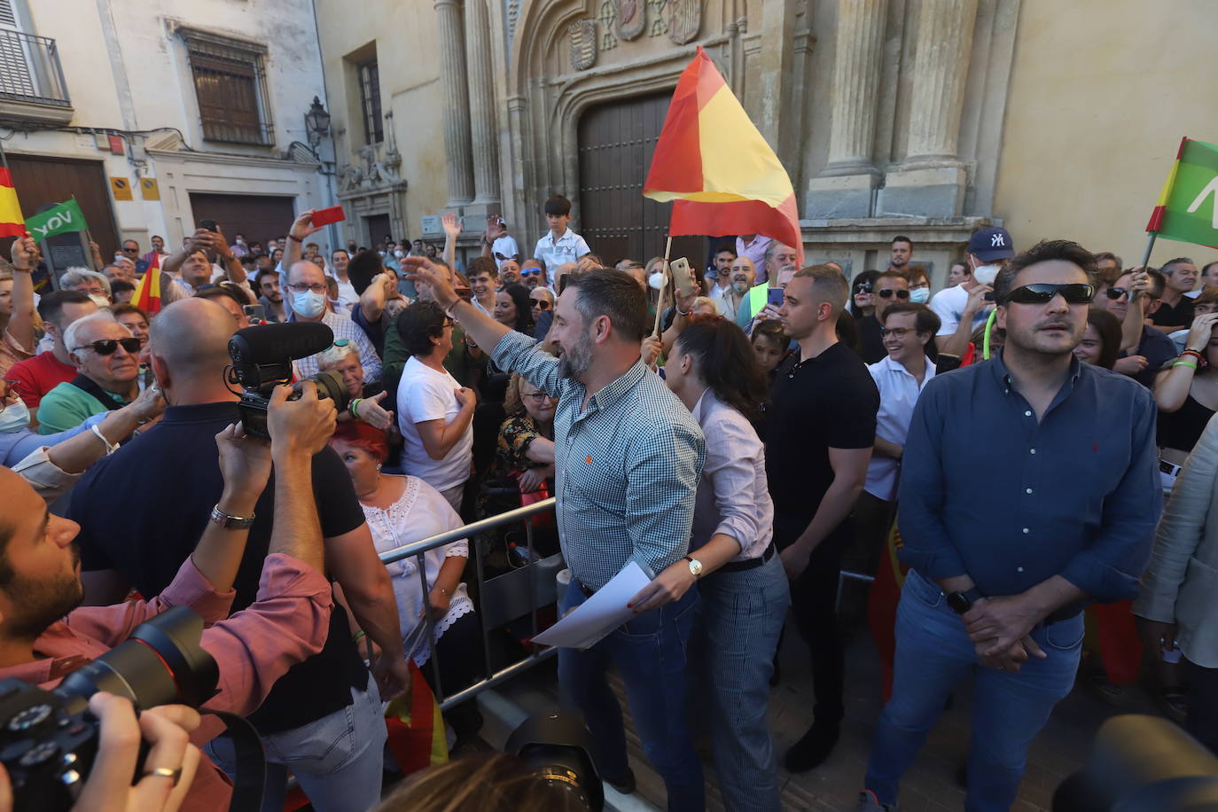 El mitin de Abascal y Olona (Vox) en Córdoba, en imágenes