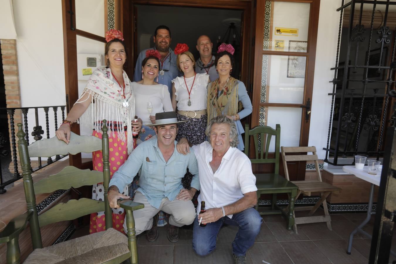 María Nieto, Chiqui Ñudi, Esteban Nieto, Amparo Martín, José Pedro Martín, Mercedes Fernández, Javier Bolaños y Alfonso Martínez Ramírez