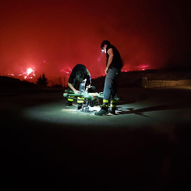 Incendio forestal en Pujerra (Málaga)