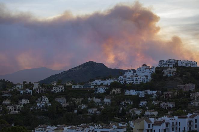 Incendio forestal en Pujerra (Málaga)