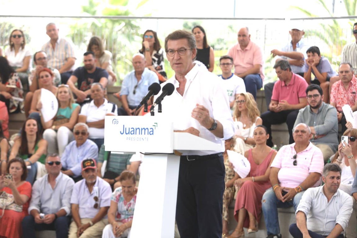 Fotos: Feijóo pide el voto en Cádiz «para seguir construyendo una tierra más libre»