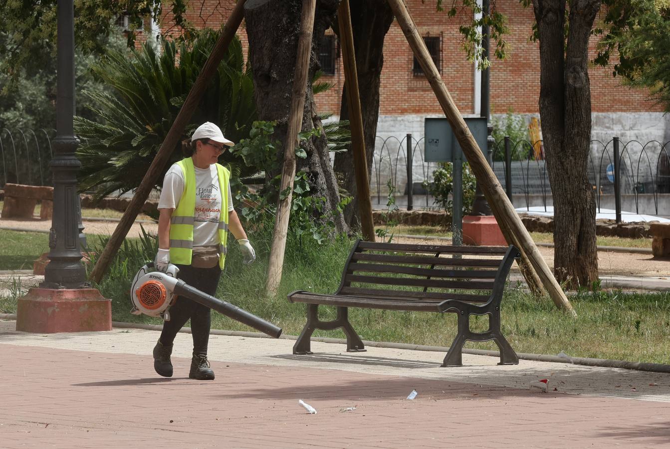 La vida en Montoro bajo el calor intenso, en imágenes