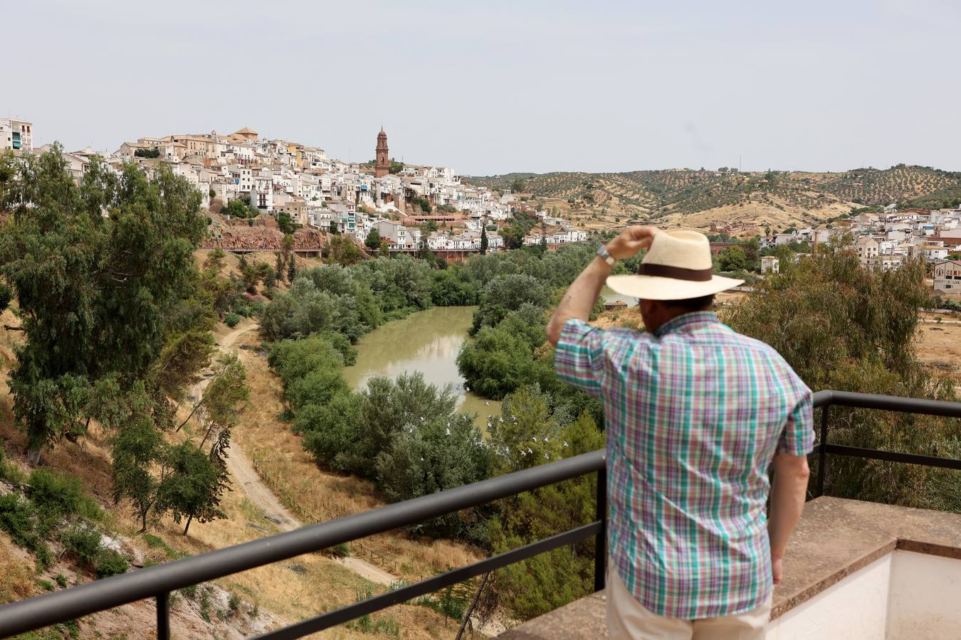 La vida en Montoro bajo el calor intenso, en imágenes