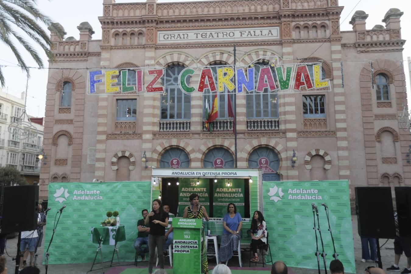 Fotos: Así ha sido el acto de campaña de Adelanta Andalucía en Cádiz