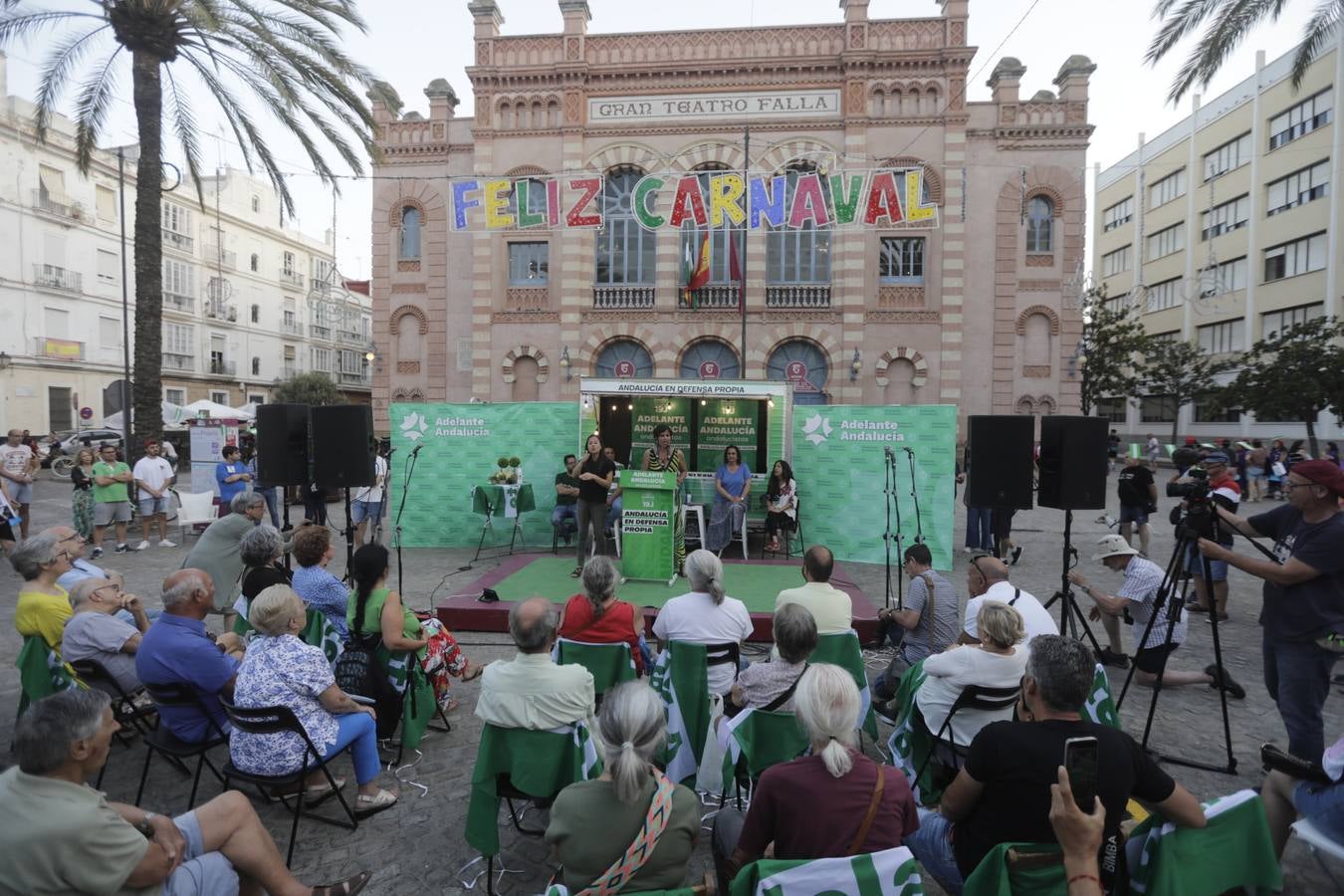 Fotos: Así ha sido el acto de campaña de Adelanta Andalucía en Cádiz