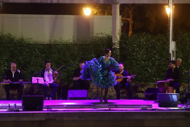 La Noche Blanca del Flamenco desde el Alcázar al Zoco y San Agustín, en imágenes