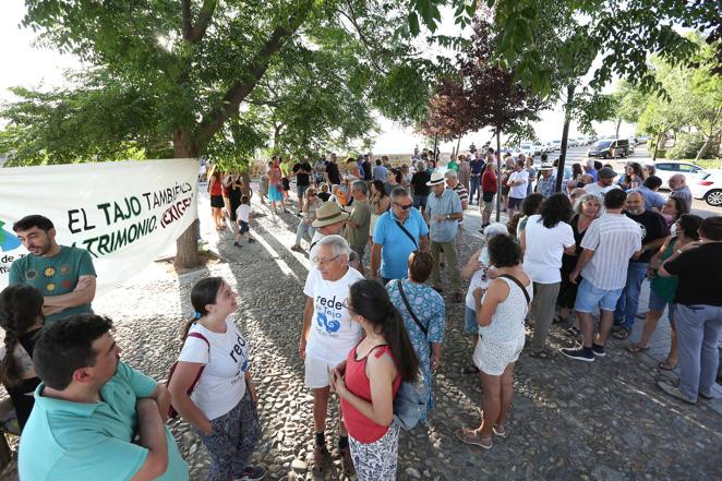 La Plataforma en Defensa del Tajo ha vuelto a recuperar las concentraciones mensuales