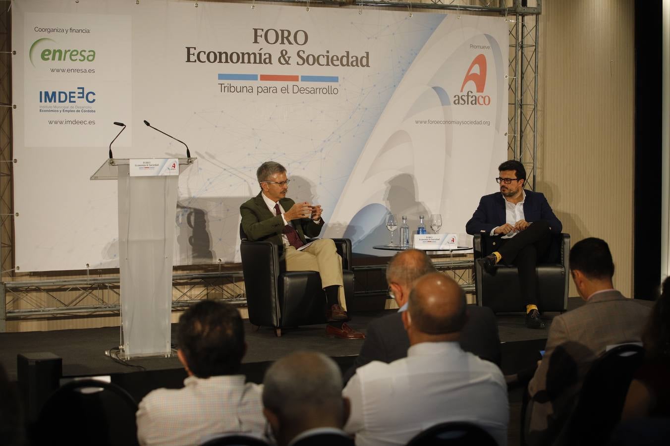 En imágenes, el foro Asfaco con el presidente de Enresa en Córdoba