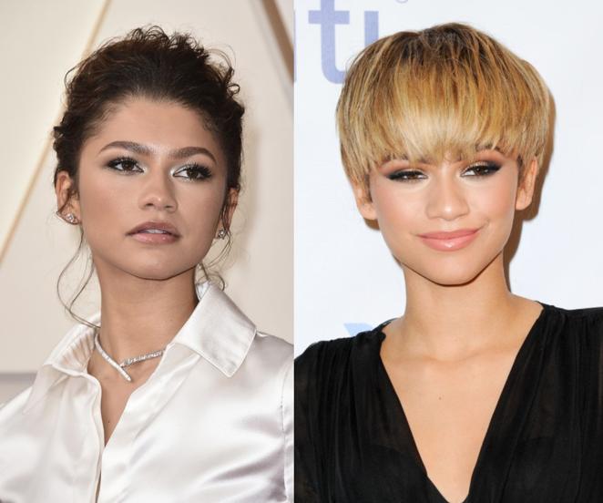 De morenas a rubias: Zendaya. Zendaya también se ha atrevido a probar el rubio, eligiendo un tono dorado, hace años. En general la actriz y cantante prefiere su pelo oscuro natural