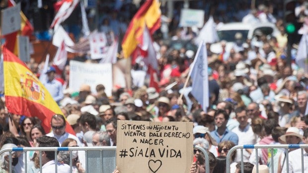 Las imágenes de un día histórico para los provida en Madrid