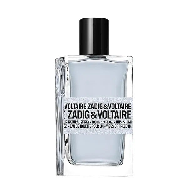 This is Him! Vibes of Freedom de Zadig &amp; Voltaire: 63 €, 50 ml.. Una inyección fresca y aromática de positividad con lavanda y mandarina, notas especiadas de cardamomo e incienso y una poderosa estela de pachulí y madera de cedro. Una fragancia amaderada y energética para el hombre que desprende elegancia.