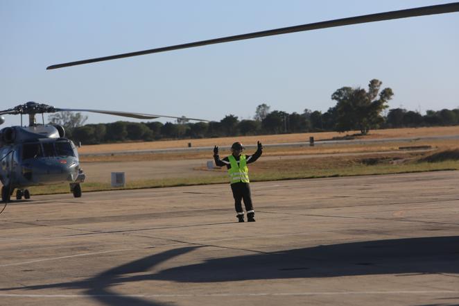 Las impresionantes imágenes de Cádiz y la Bahía desde un helicóptero militar