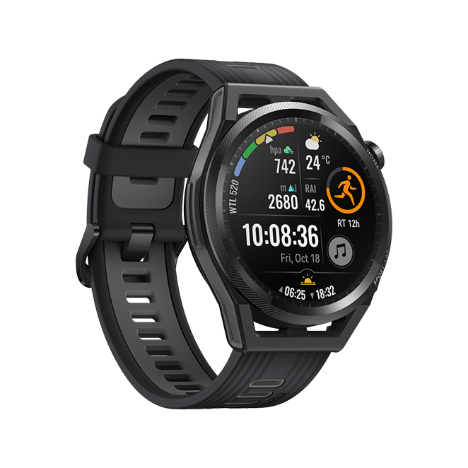 Huawei Watch GT Runner. Enfocado a los runners, incorpora la tecnología TruSeen 5.0+ que proporciona un monitoreo de frecuencia cardíaca mucho más precisaincluso para duros intervalos de entrenamiento. Otras funcionalidades clave son: posicionamiento ultrapreciso, entrenador personal de running con IA, y 2 semanas de batería. Antes costaba 329 euros, ahora 209.