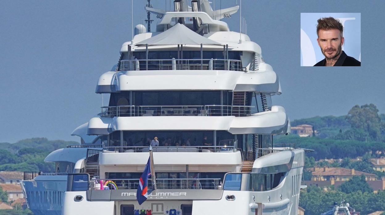 Así es el espectacular yate en el que David Beckham pasa sus vacaciones