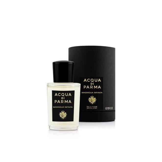 Magnolia Infinita de Acqua di Parma. Un homenaje a la magnolia que acompañan cítricos, almizcle y pachuli. Precio: 93 €, 120 ml