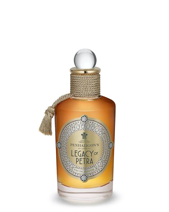 Legacy of Petra de Penhtaligon's. Fragancia amaderada oriental con notas de mirra, bergamota y ámbar. Precio: 215 €, 100 ml