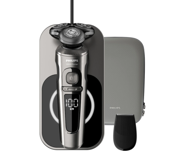 Afeitadora eléctrica Philips Serie 9000. Afeitadora eléctrica Philips Serie 9000 con tecnología SkinIQ que indica la mejor presión en el afeitado . 279 €