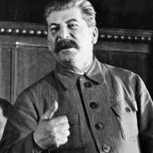 Stalin, durante uno de sus discursos