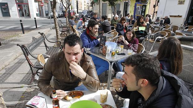 Un puesto de caracoles en la capital