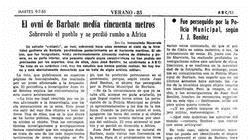 ¿Qué fue del ovni de Barbate?