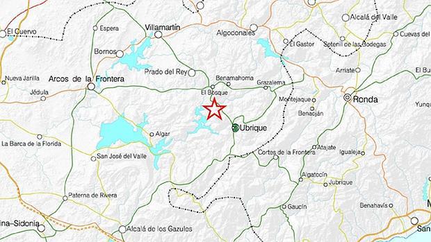 Registrado un seísmo de magnitud 3,8 en El Bosque