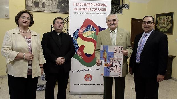 Cartel del III Encuentro nacional de jóvenes cofrades en Sevilla