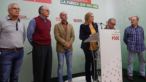 María Jesús Serrano, en un reciente acto del PSOE