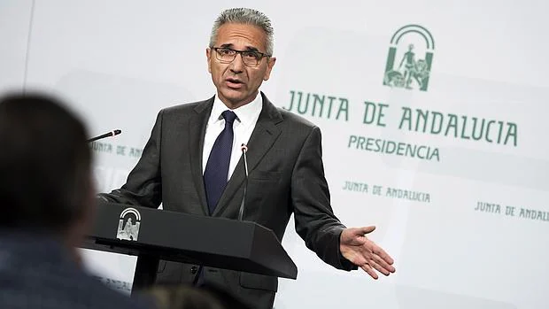 El portavoz del Ejecutivo andaluz, Miguel Ángel Vázquez, este martes