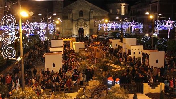 Imagen del Poblado Navideño que se instala en Lucena